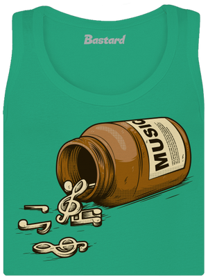 Music Pills dámske tielko klasické Mint Mal