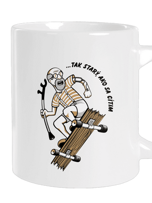 Starý, ako sa cítim veľký hrnček White