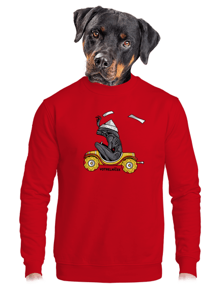 Votrelníček unisex mikina bez kapucne Red