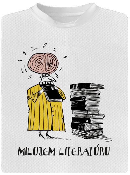 Milujem literatúru pánske športové tričko White