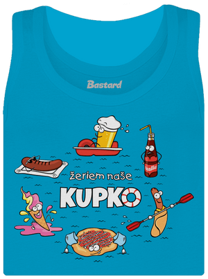 Slovenské kupko dámske tielko klasické Blue Atol