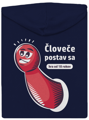 Človeče postav sa pánska mikina na zips Navy