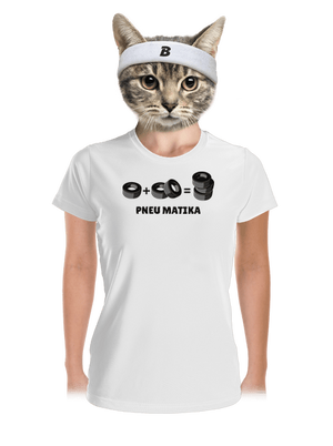 Pneu Matika dámske športové tričko White
