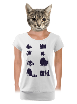 dámske tričko s lemom