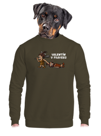 unisex mikina bez kapucne