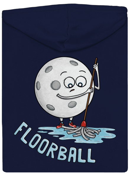 Floorball pánska mikina na zips Navy
