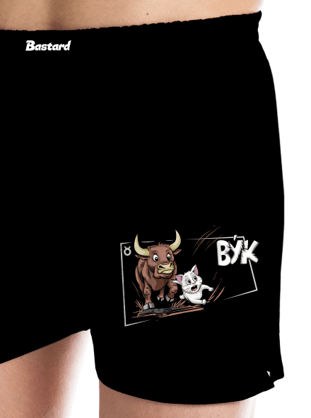 Mačací horoskop: Býk pánske trenky Black