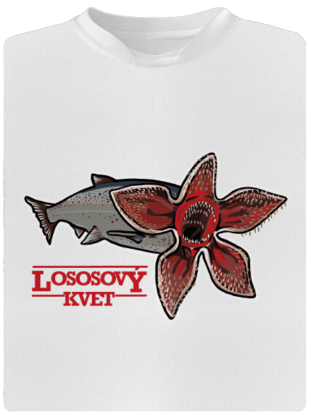 Lososový kvet detské športové tričko White