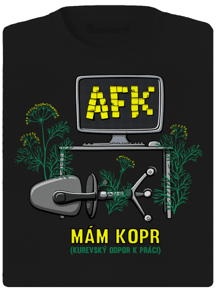 Mám kopr dámske športové tričko Black