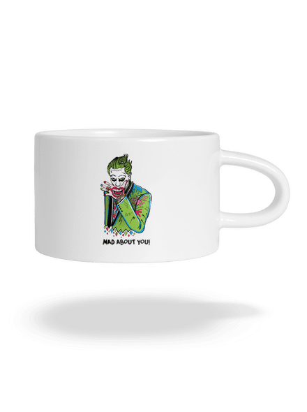 Joker a Harley hrnček makronka White