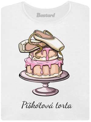 Piškótová torta dámske tričko White