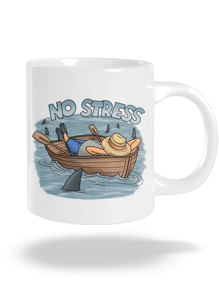 No stress veľký hrnček White