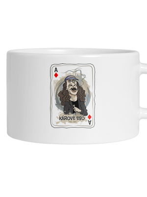 Kárové eso hrnček makronka White