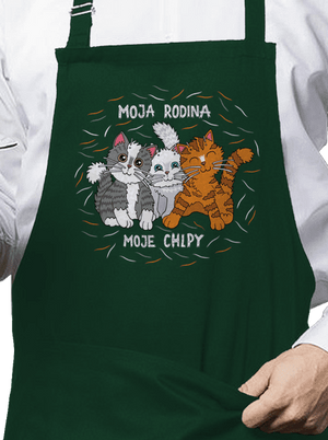 Moja rodina zástera Bottle Green