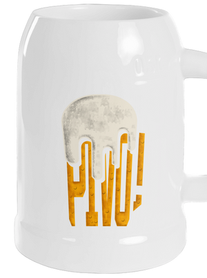 Nápis Pivo polliter White