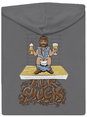 BurChuck dámska mikina na zips Steel Gray