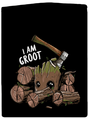I Am Groot dámska mikina na zips Black