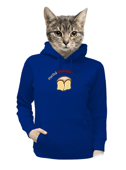Poctivá buchta a klobása dámska mikina klokanka Royal Blue Mal