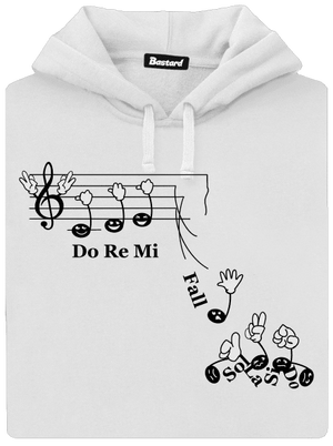 Do re mi fall dámska mikina klokanka White