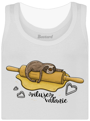 Milujem váľanie dámske tielko klasické White