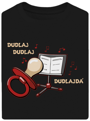 Dudlajdá unisex tričko oversized Black
