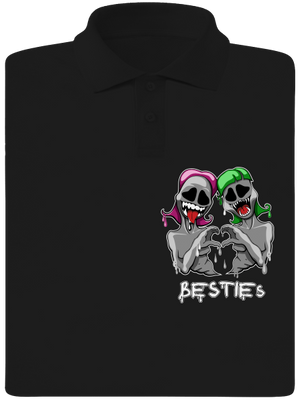 Besties pánska polokošeľa Black