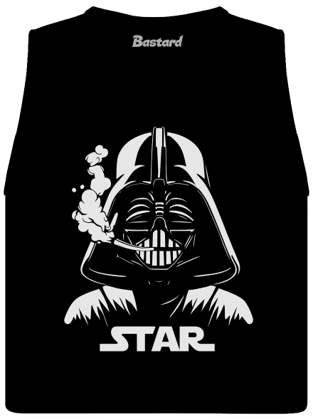 Darth Star dámske tielko voľné Black