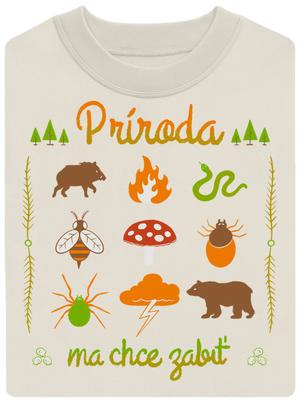 Príroda ma chce zabiť unisex mikina bez kapucne Off White