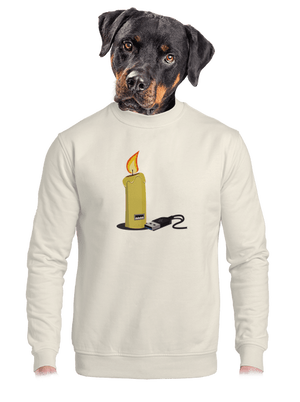 unisex mikina bez kapucne