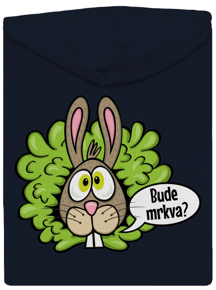 Vitamíny pre zajačikov dámska mikina na zips Navy Mal
