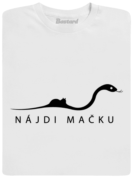 Nájdi mačku detské tričko White