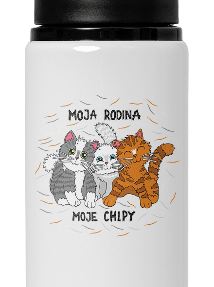 Moja rodina flaša na vodu White