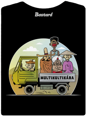 Multikultikára dámske tričko prémium Black