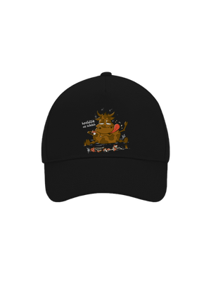 Hovädzie na hubách šiltovka baseballka Black