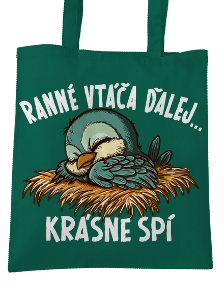 Ranné vtáča spí taška Bottle Green WM