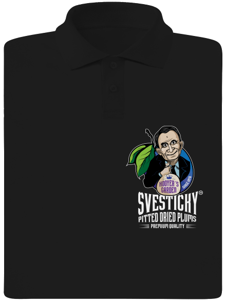 Švestičky pánska polokošeľa Black
