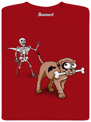 Kostlivec pánske dlhý rukáv Red