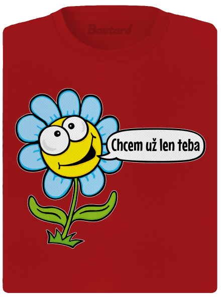 Chcem už len teba dámske športové tričko Red Mal