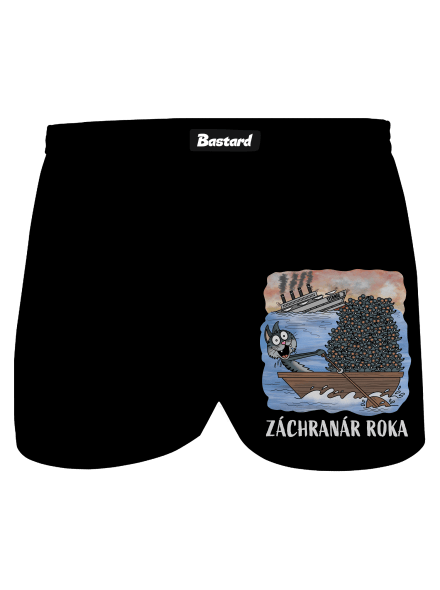 Záchranár roka pánske trenky Black