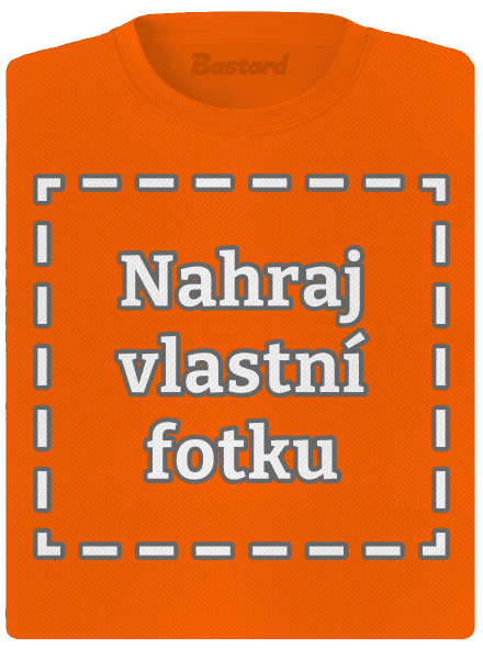 Vlastná potlač dámske športové tričko Neon Orange