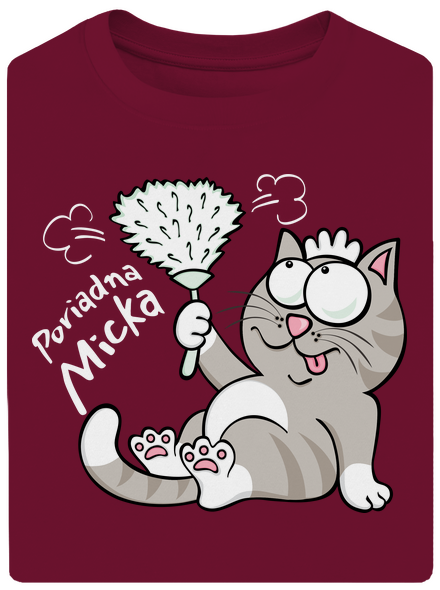 Macko a Micka unisex tričko oversized Garnet