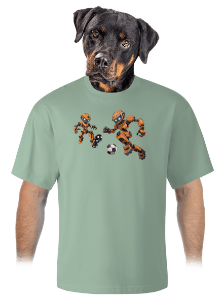 AI futbal unisex tričko oversized Sage
