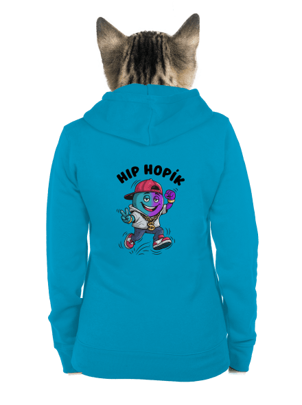 Hip Hopík dámska mikina na zips Blue Atol