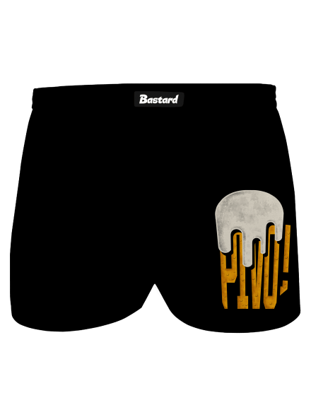 Nápis Pivo pánske trenky Black