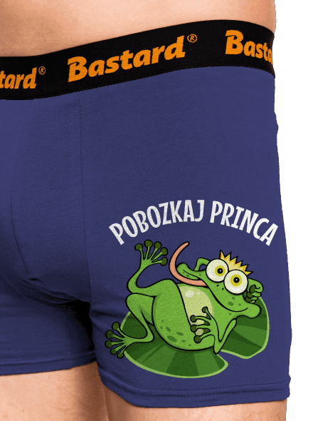 Pobozkaj princeznú a princa boxerky Blue Navy