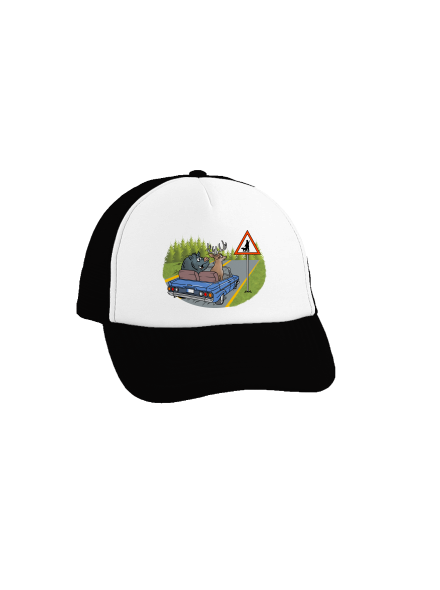 Poľovník šiltovka truckerka Black cap