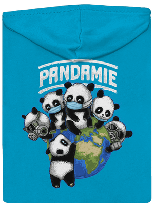 Pandamie dámska mikina na zips Blue Atol