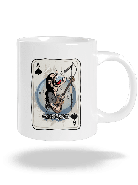 Ace of Spades veľký hrnček White