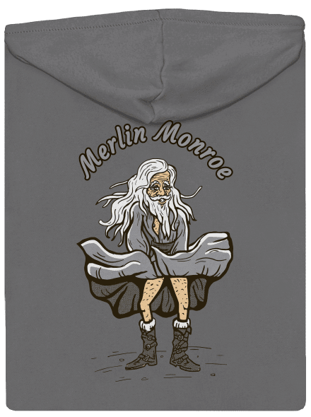 Merlin Monroe dámska mikina na zips Steel Gray