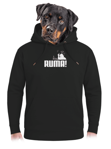 Ruma unisex mikina premium Dark Black
